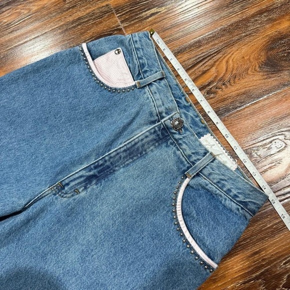 St Maarten Dallas Women's Size 14 Y2K Vintage Western Blue Denim Jeans Straight - Picture 3 of 6